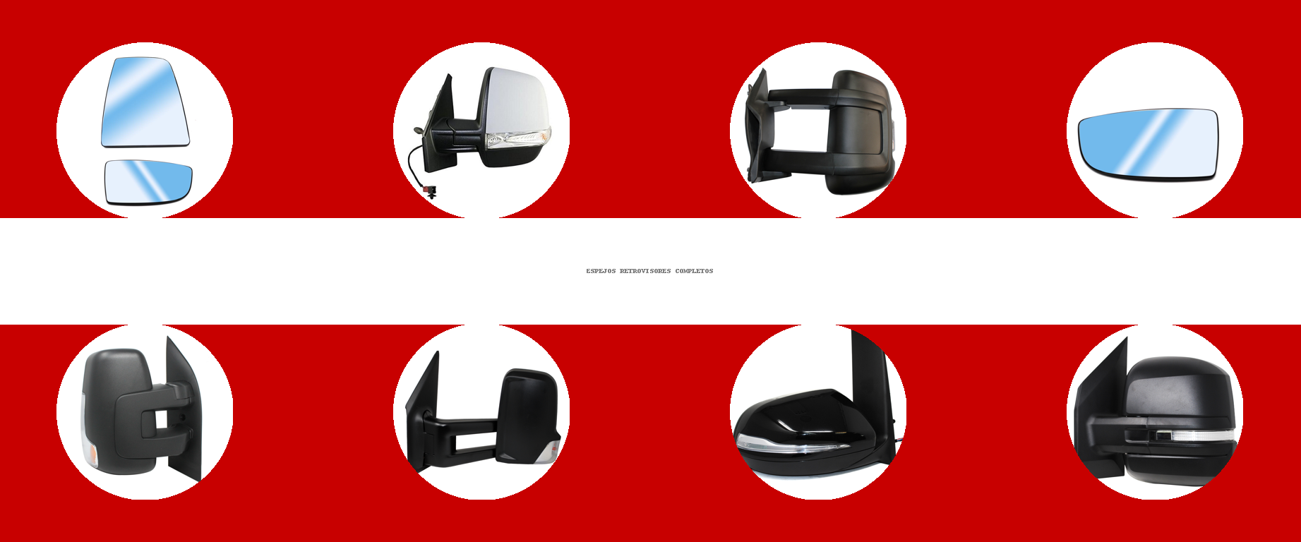 Espejos retrovisores laterales completos